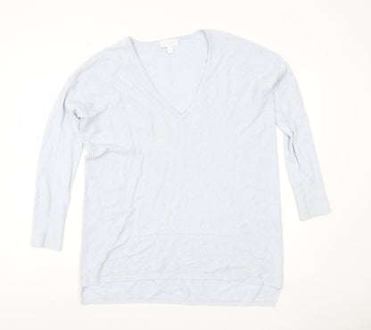 Womens UK Size 12 The White Company Blue Pullover Jumper