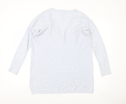 Womens UK Size 12 The White Company Blue Pullover Jumper