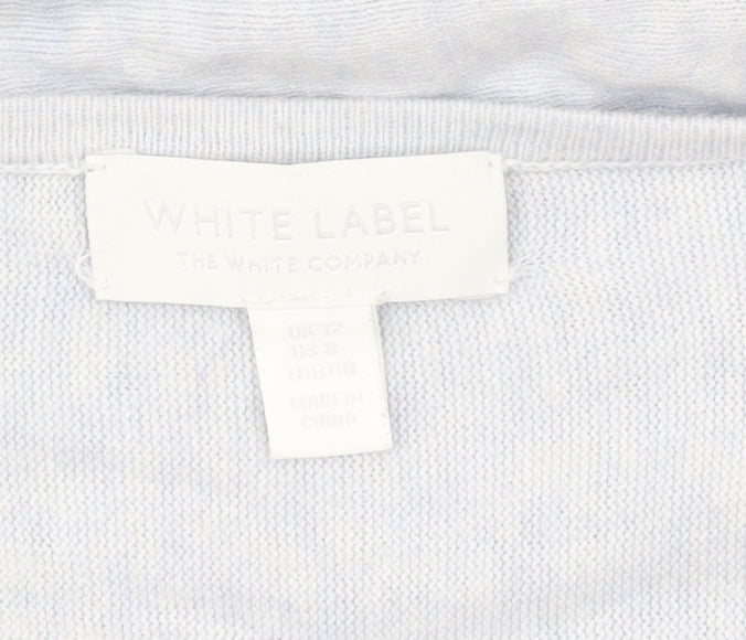 Womens UK Size 12 The White Company Blue Pullover Jumper