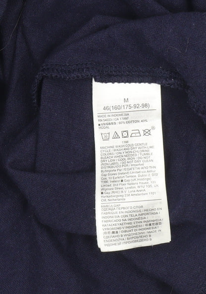 GAP Women’s Blue V-Neck T-Shirt, M, Casual Style