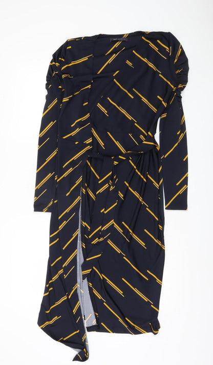 Marks and Spencer Womens Multicoloured Wrap Dress 6