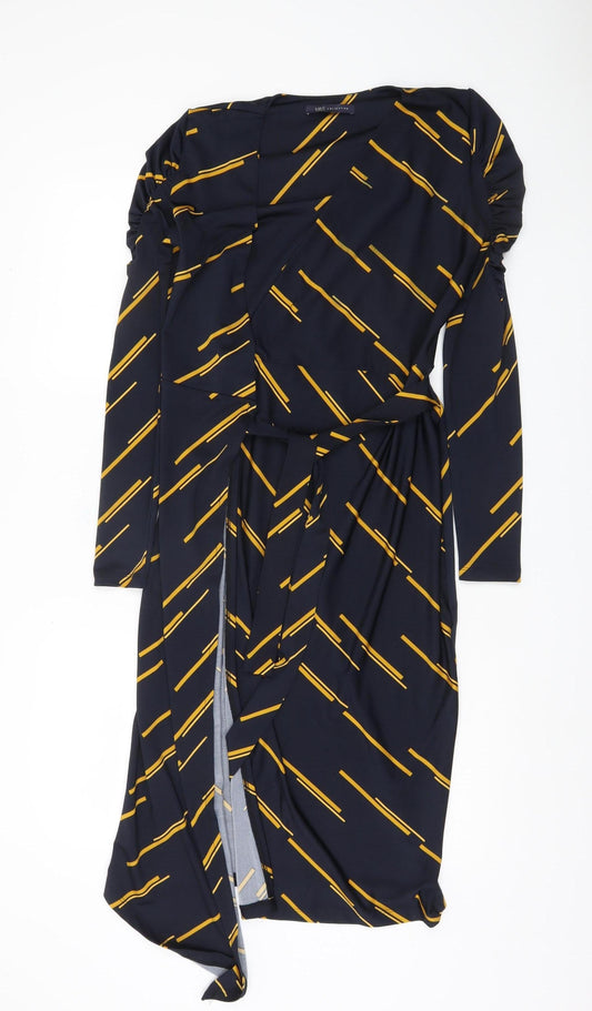 Marks and Spencer Womens Multicoloured Wrap Dress 6