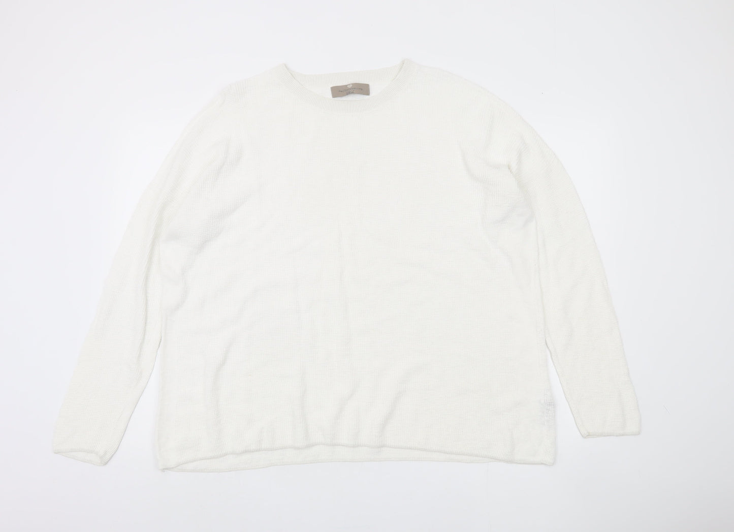 Paul Costelloe Men's White Pullover Jumper - L