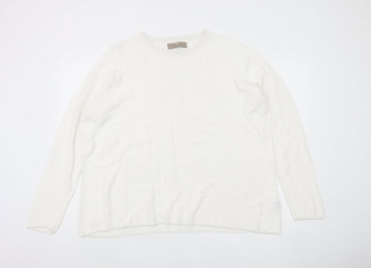 Paul Costelloe Men's White Pullover Jumper - L