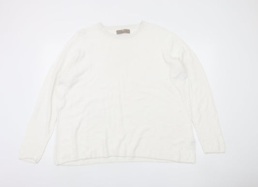 Paul Costelloe Men's White Pullover Jumper - L