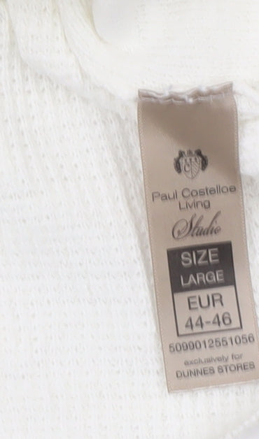 Paul Costelloe Men's White Pullover Jumper - L