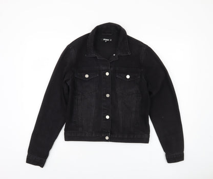Womens UK Size 4 Missguided Black Basic Jacket
