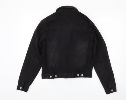Womens UK Size 4 Missguided Black Basic Jacket