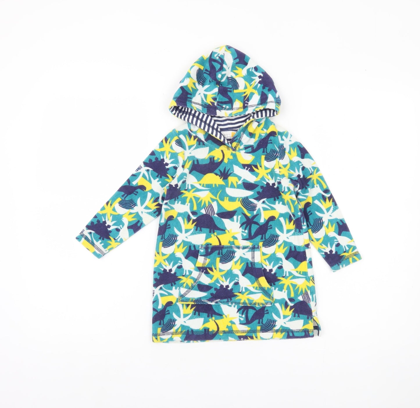 John Lewis Boys Dinosaur Print Hoodie Multicoloured 3 Years