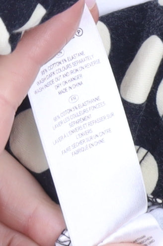 Myleene Klass Women's Black Polka Dot Bodycon Dress Size 18