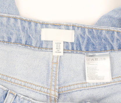 H&M Men's Light Blue Straight Jeans, Size 33, Regular Fit