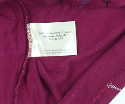 Laura Ashley Pink Geometric Women's Long Sleeve Top