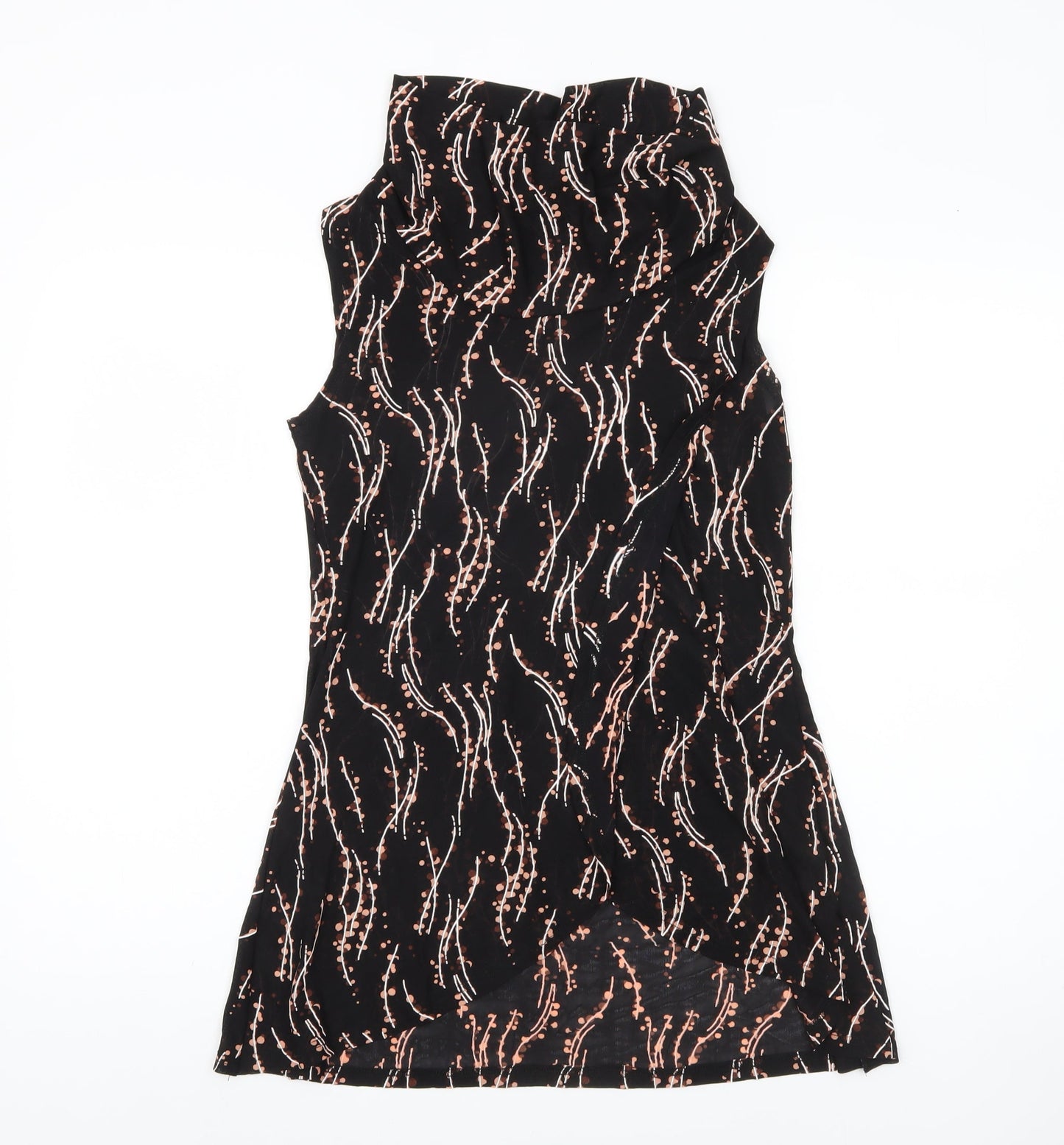 Womens UK Size 8 Izabel London Black Basic Blouse