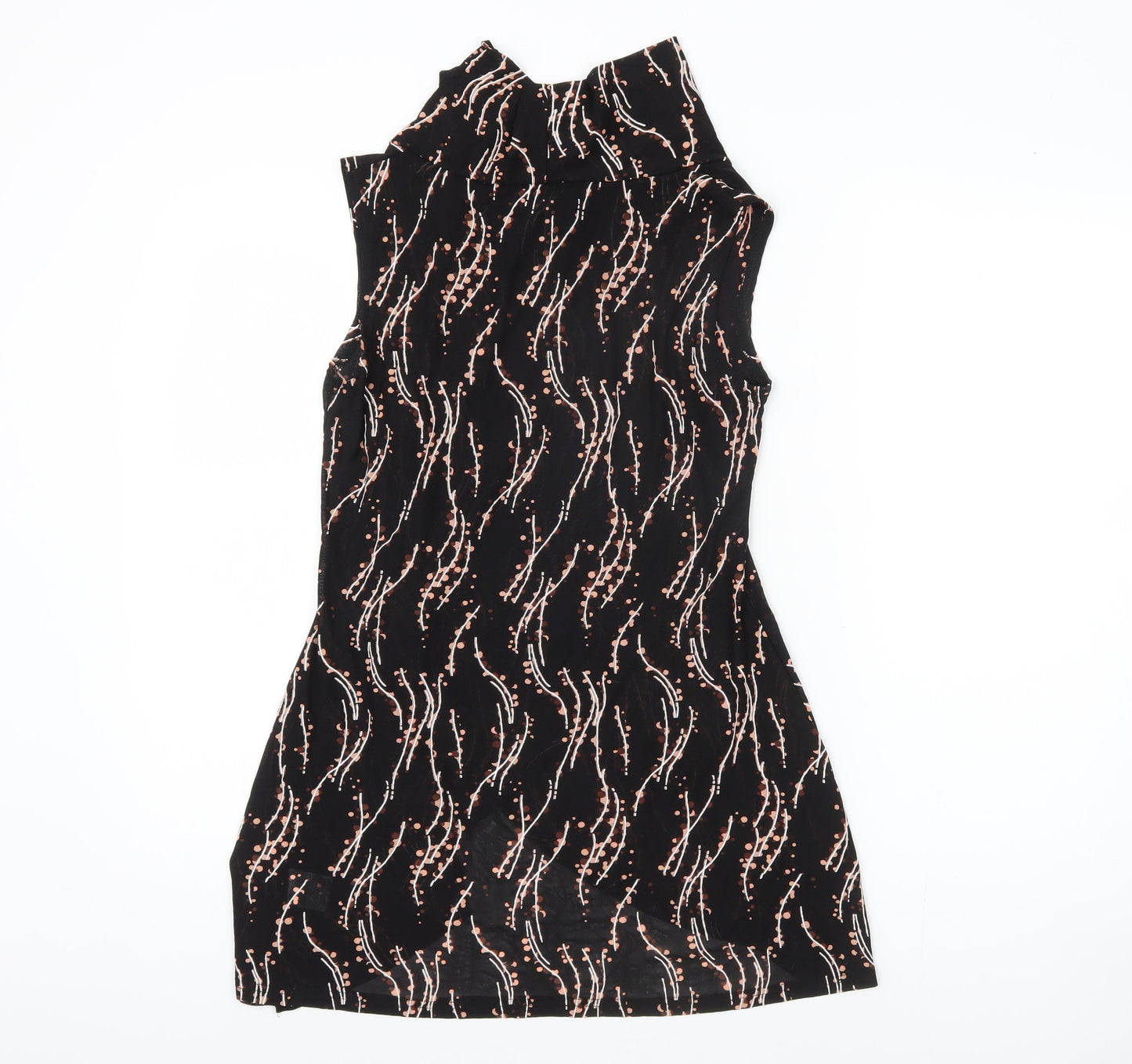 Womens UK Size 8 Izabel London Black Basic Blouse