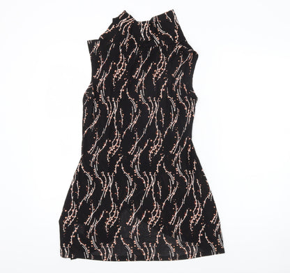 Womens UK Size 8 Izabel London Black Basic Blouse