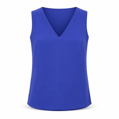 Oasis Women's Blue V-Neck Tank Top Size 8