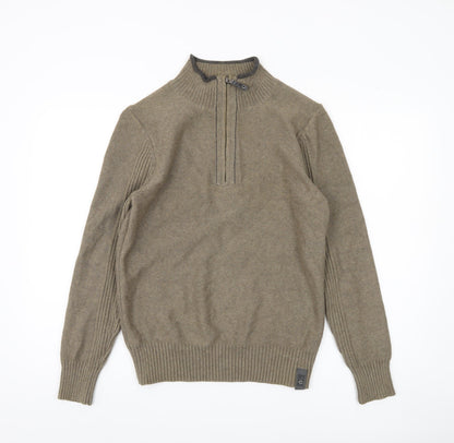 Next Men's Brown Pullover High Neck Jumper S