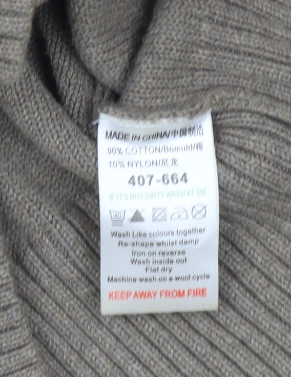 Next Men's Brown Pullover High Neck Jumper S