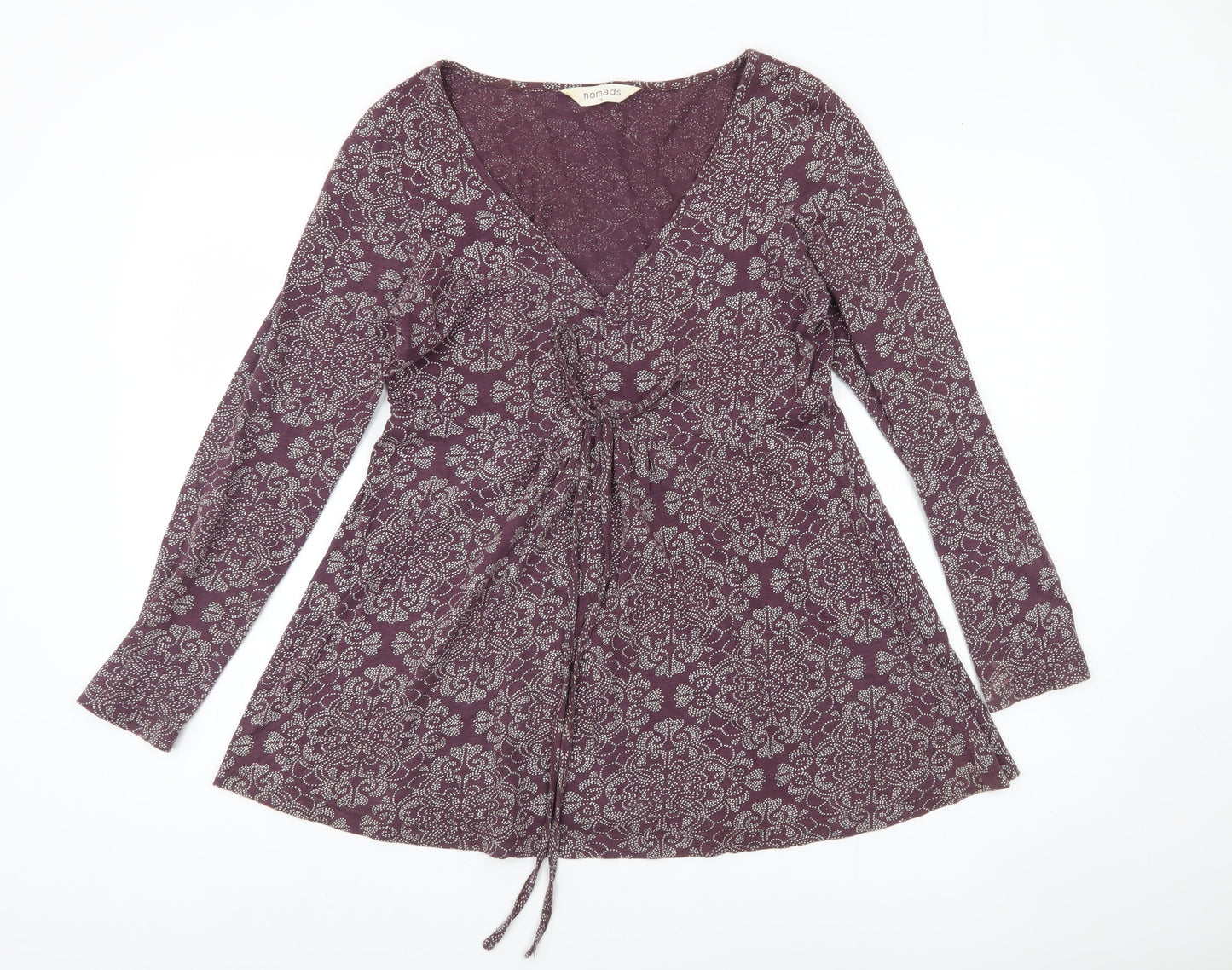 Womens UK Size 10 Nomads Purple Tunic Tunic