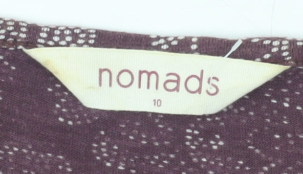 Womens UK Size 10 Nomads Purple Tunic Tunic