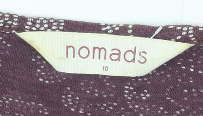 Womens UK Size 10 Nomads Purple Tunic Tunic