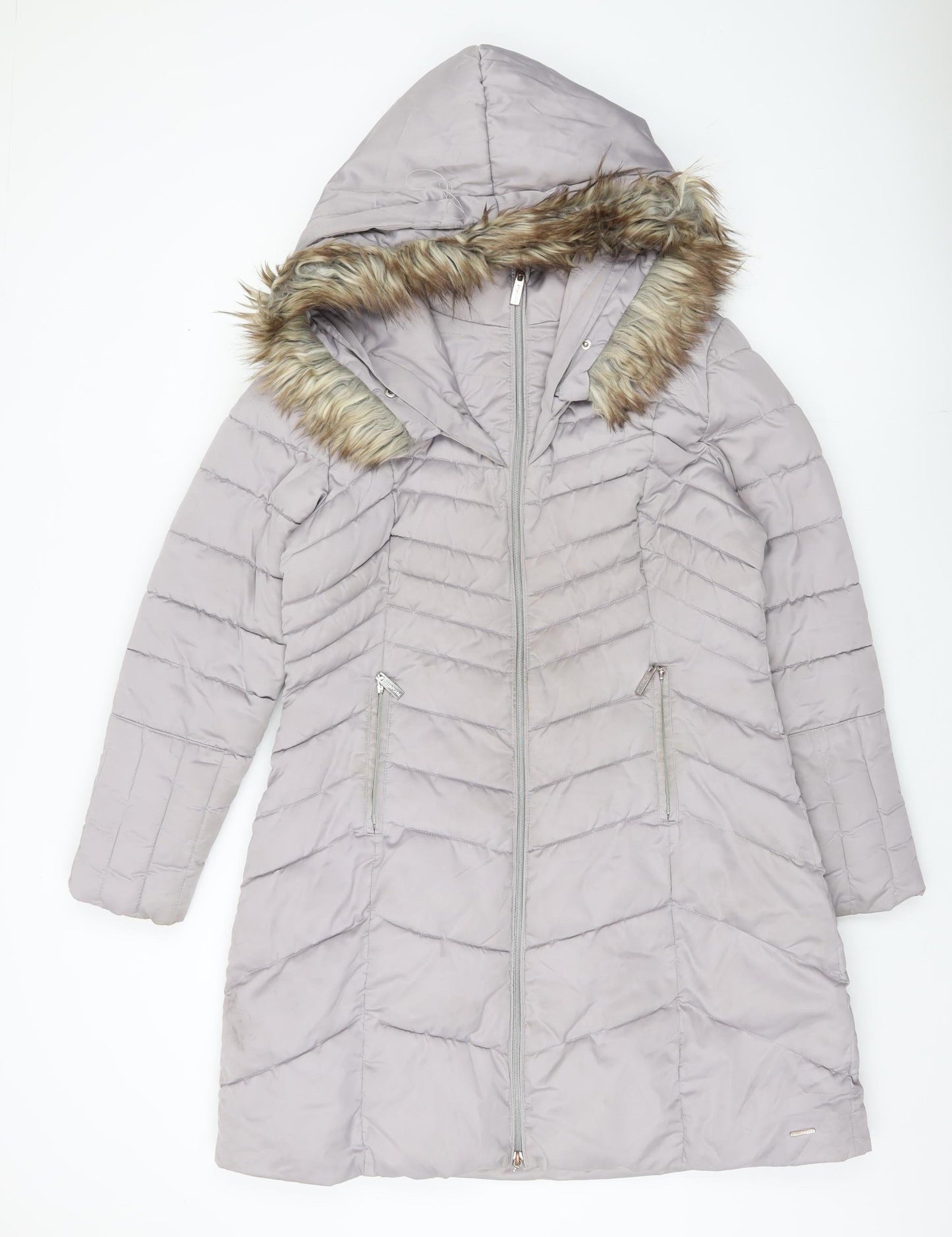 Womens UK Size 8 Rino & Pelle Grey Puffer Jacket
