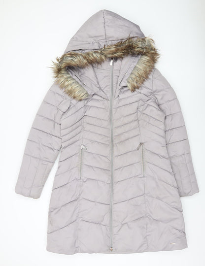 Womens UK Size 8 Rino & Pelle Grey Puffer Jacket