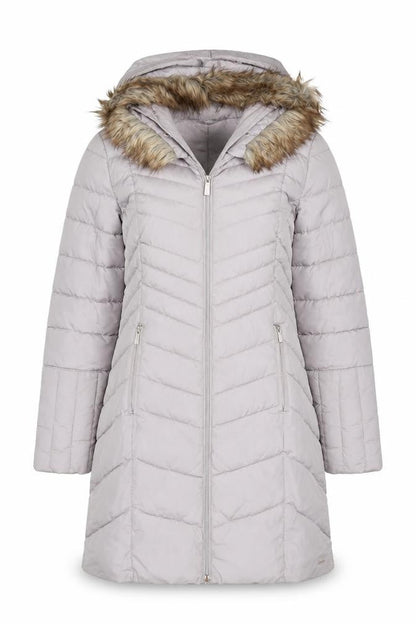 Womens UK Size 8 Rino & Pelle Grey Puffer Jacket