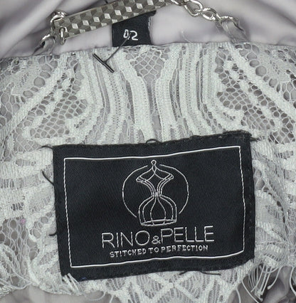 Womens UK Size 8 Rino & Pelle Grey Puffer Jacket