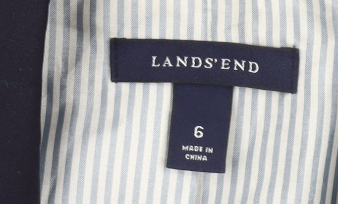 Lands' End Women's Blue Blazer Size 6, Classic Fit
