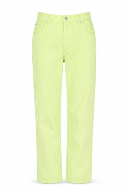 Womens UK Size 8 New Look  Straight Green Jeans