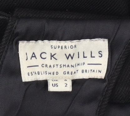 Jack Wills Womens Black Fit & Flare Dress Size 2