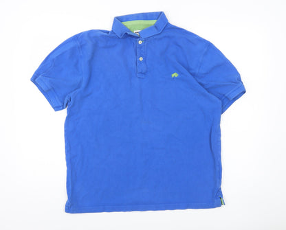 Raging Bull Men's Blue Polo Shirt L