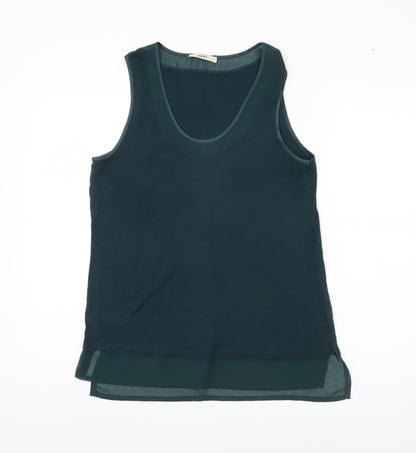 Womens UK Size M Oasis Blue Basic Tank