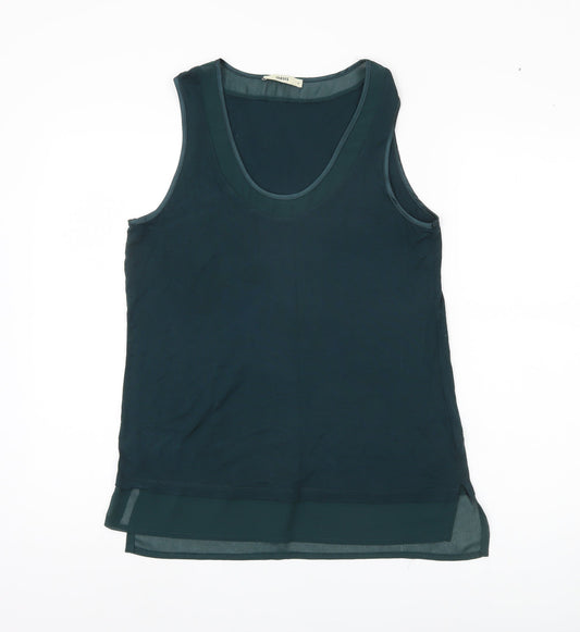 Womens UK Size M Oasis Blue Basic Tank