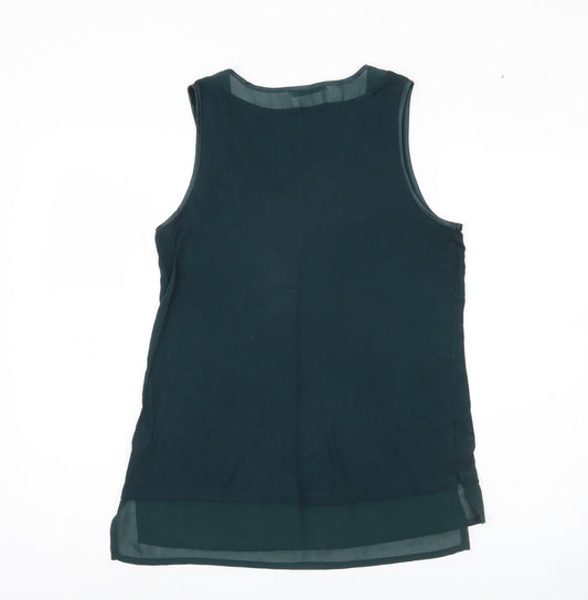 Womens UK Size M Oasis Blue Basic Tank