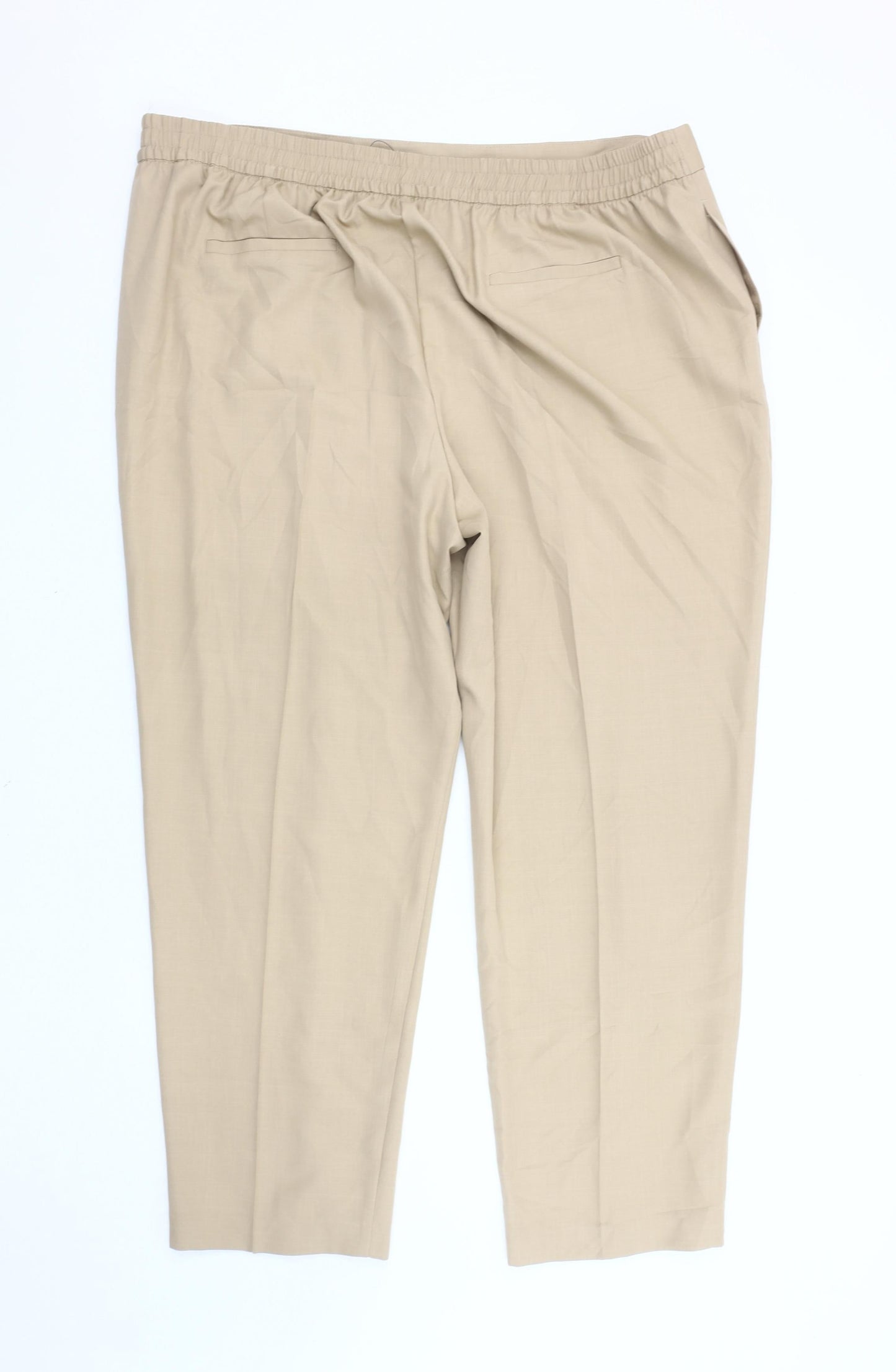 Womens UK Size 24 Marks and Spencer Regular Fit  Beige Trousers