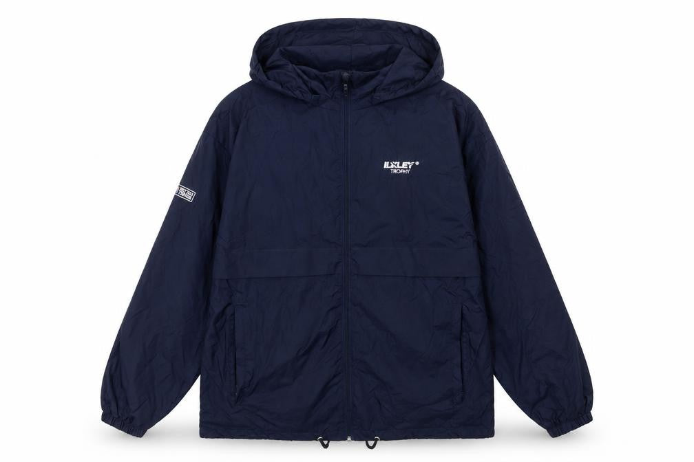 Mens UK Size M B&C Collection Blue Windbreaker Coat