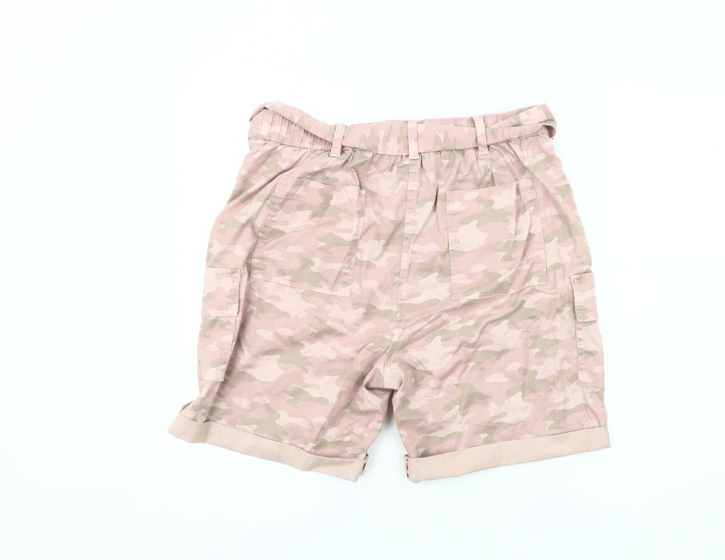Marks and Spencer Women's Pink Cargo Shorts Size 8