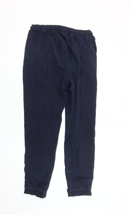 Boss Men's Blue Joggers, Size S, Elastic Waist