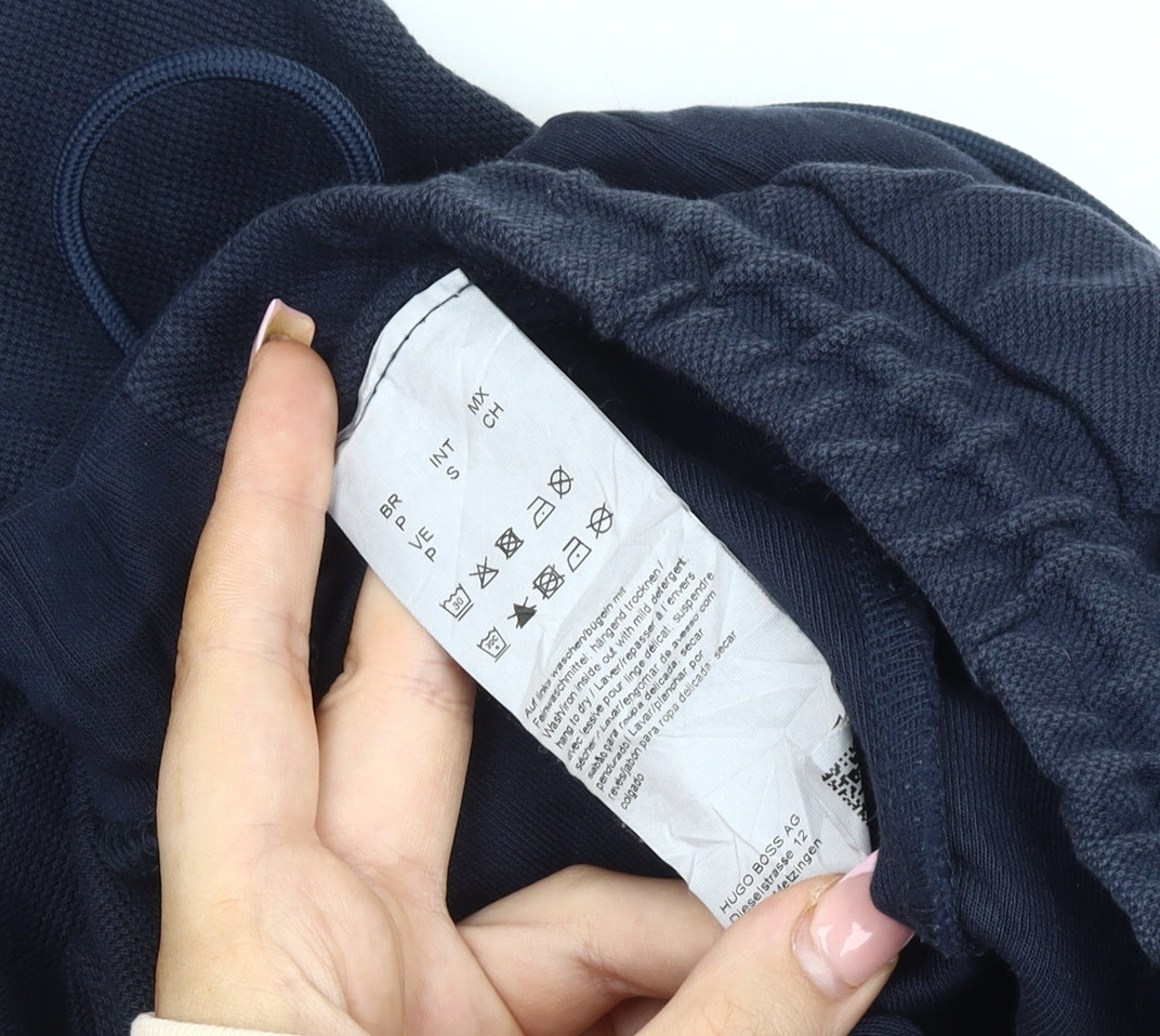 Boss Men's Blue Joggers, Size S, Elastic Waist