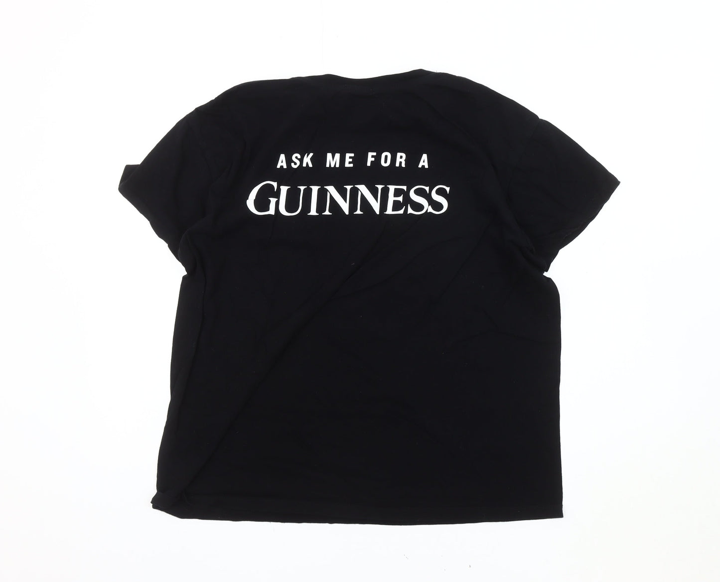 Sol's Men's Black Beer Graphic T-Shirt, Size L