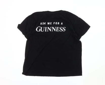 Sol's Men's Black Beer Graphic T-Shirt, Size L