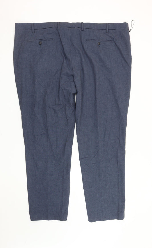 Marks & Spencer Men's Blue Trousers Size 50
