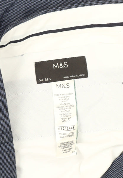 Marks & Spencer Men's Blue Trousers Size 50