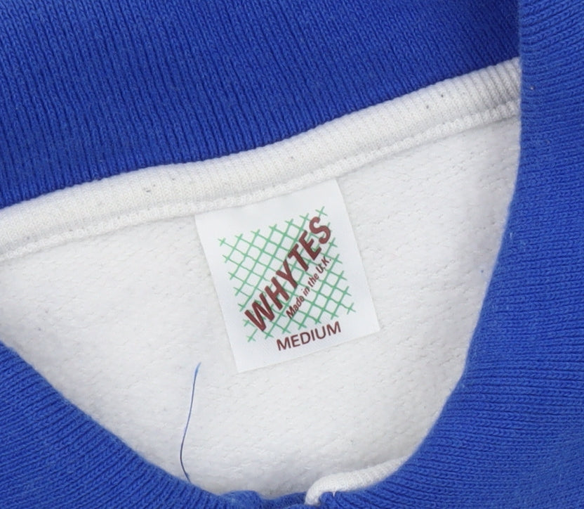 Whytes Men's White Nautical Medium Polo Shirt