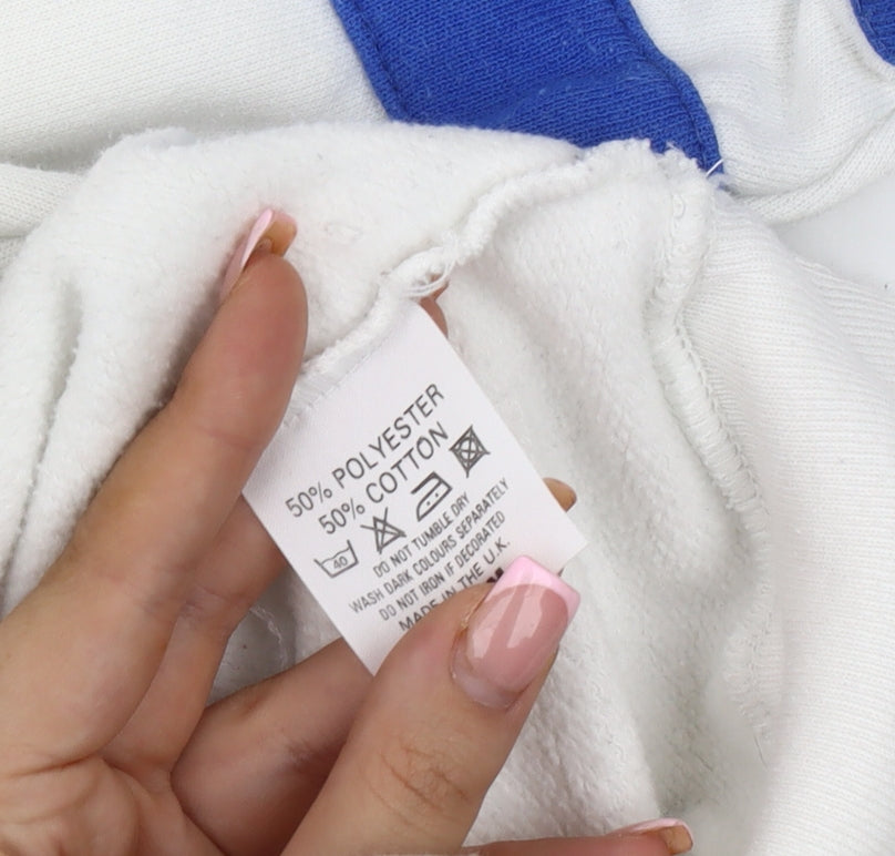 Whytes Men's White Nautical Medium Polo Shirt