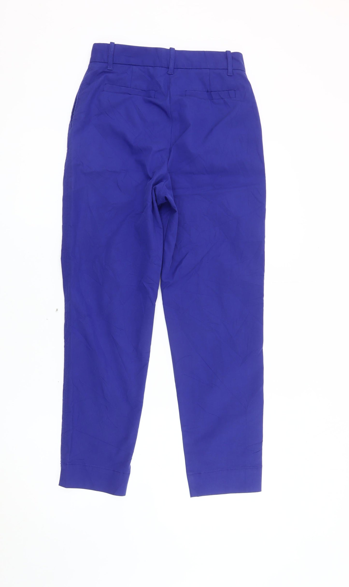 Womens UK Size 6 Marks and Spencer Regular Fit Chino Blue Trousers