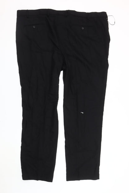 Marks and Spencer Men's Black Trousers XL Regular Fit