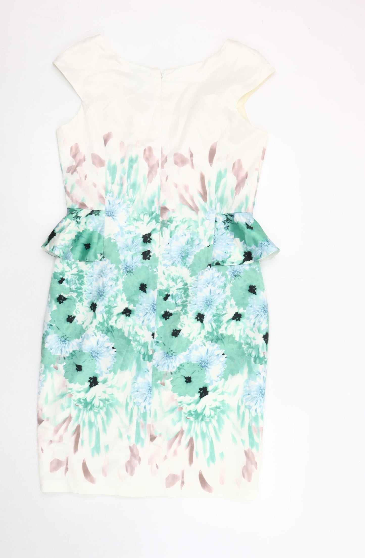 Kaliko Women's Multicoloured Peplum Floral Dress Size 12